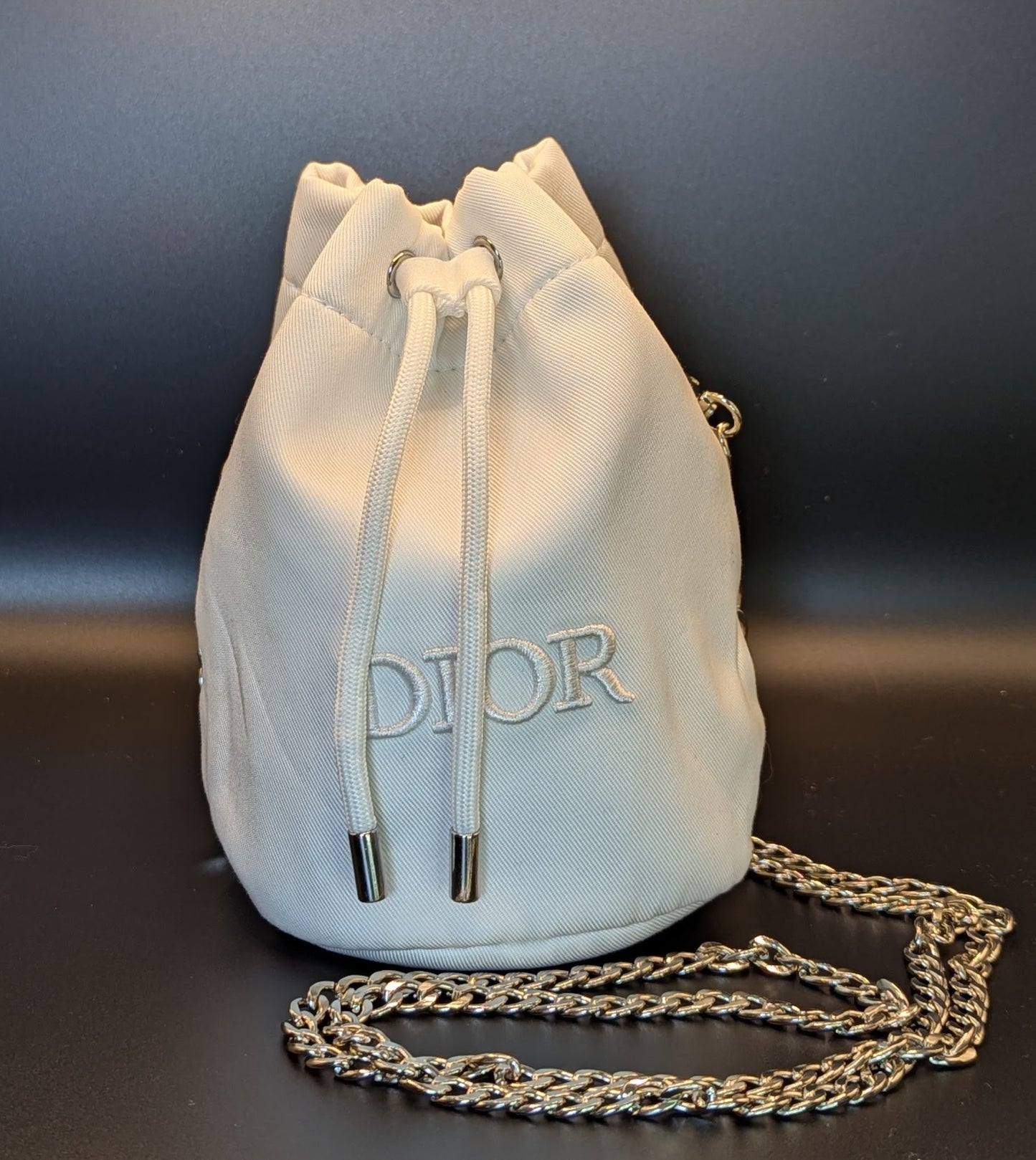 Christian Dior Canvas Drawstring Bag