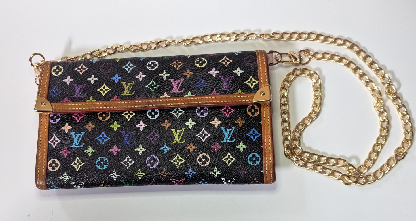 Pre-loved Murakami Black Multicolored Wallet