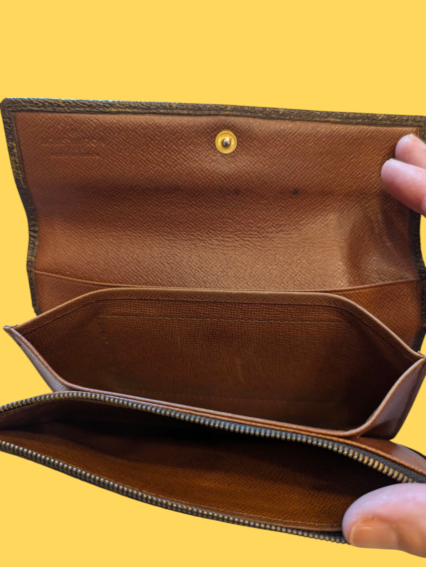 Louis Vuitton Vintage Rare Monogram Flap Wallet