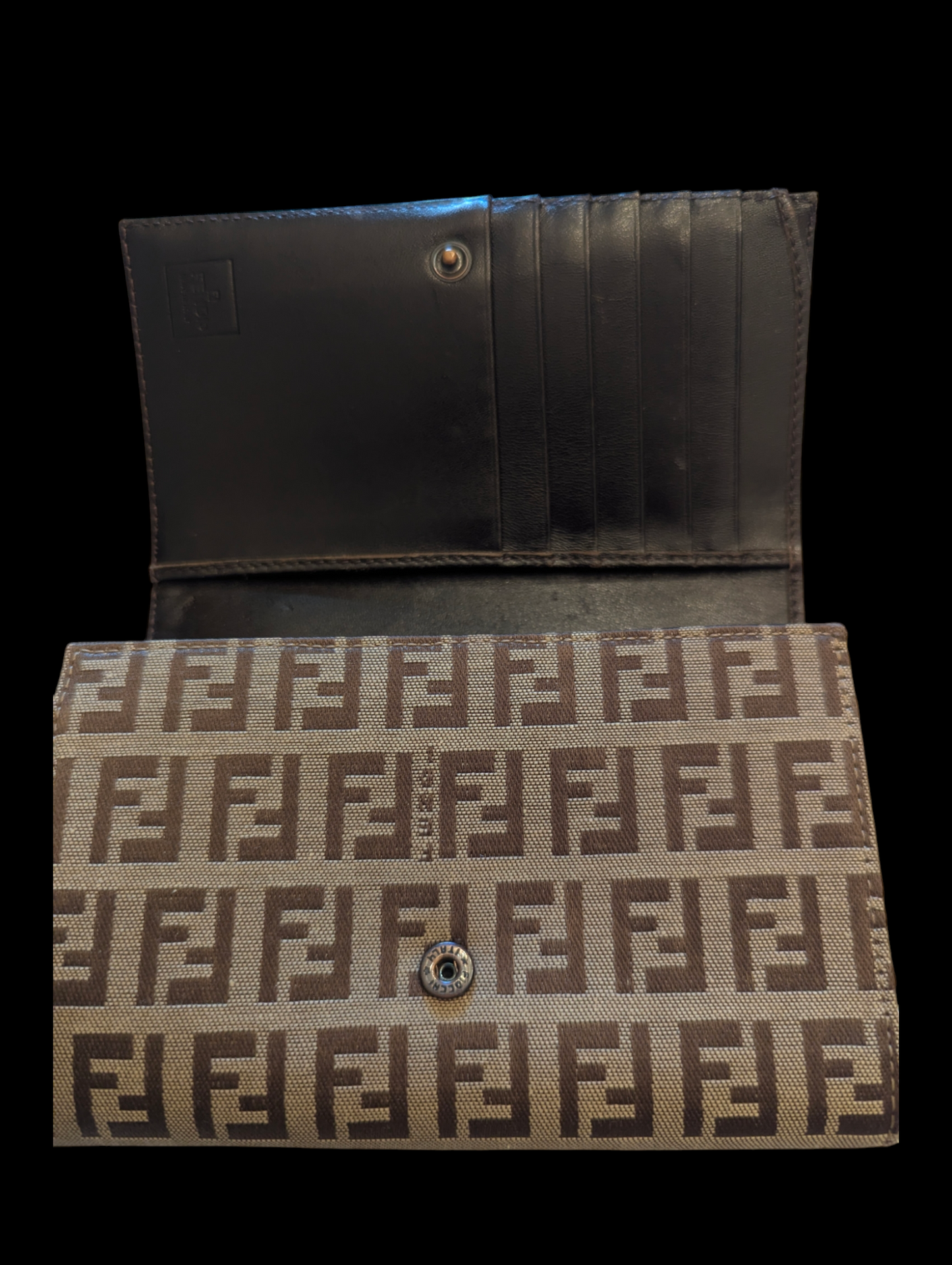 Fendi Canvas Zucca Wallet