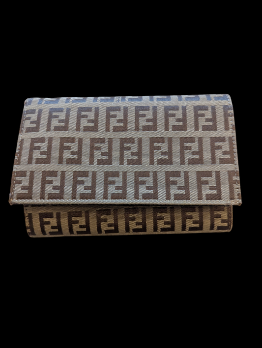 Fendi Canvas Zucca Wallet